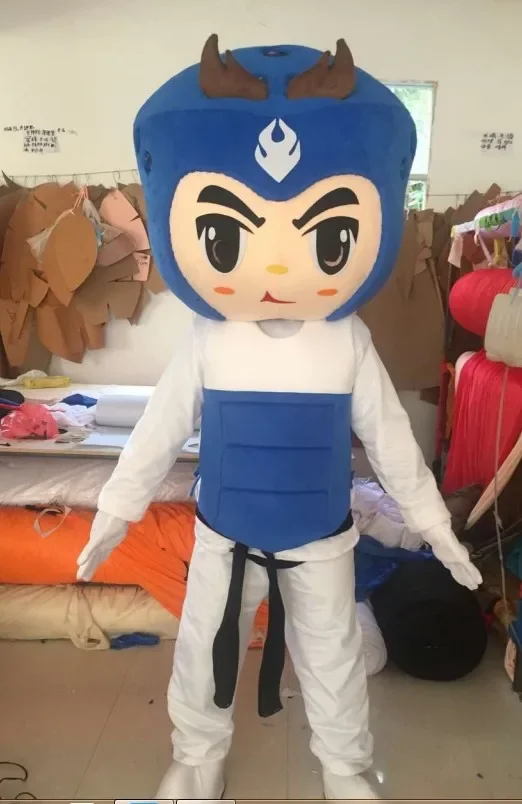 Christmas Taekwondo Mascot Cartoon Custom Doll Event Promotional Props Mascot Halloween Christmas Party Masquerade Anime Sho