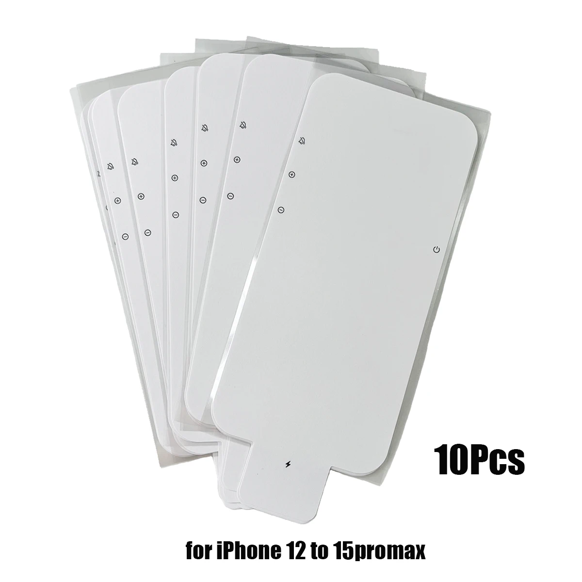 10PCS New Cell Phone Screen Refurbished Protector Package Sticker For iPhone 16 15 14 13 12 Pro Front Protective Factory Film
