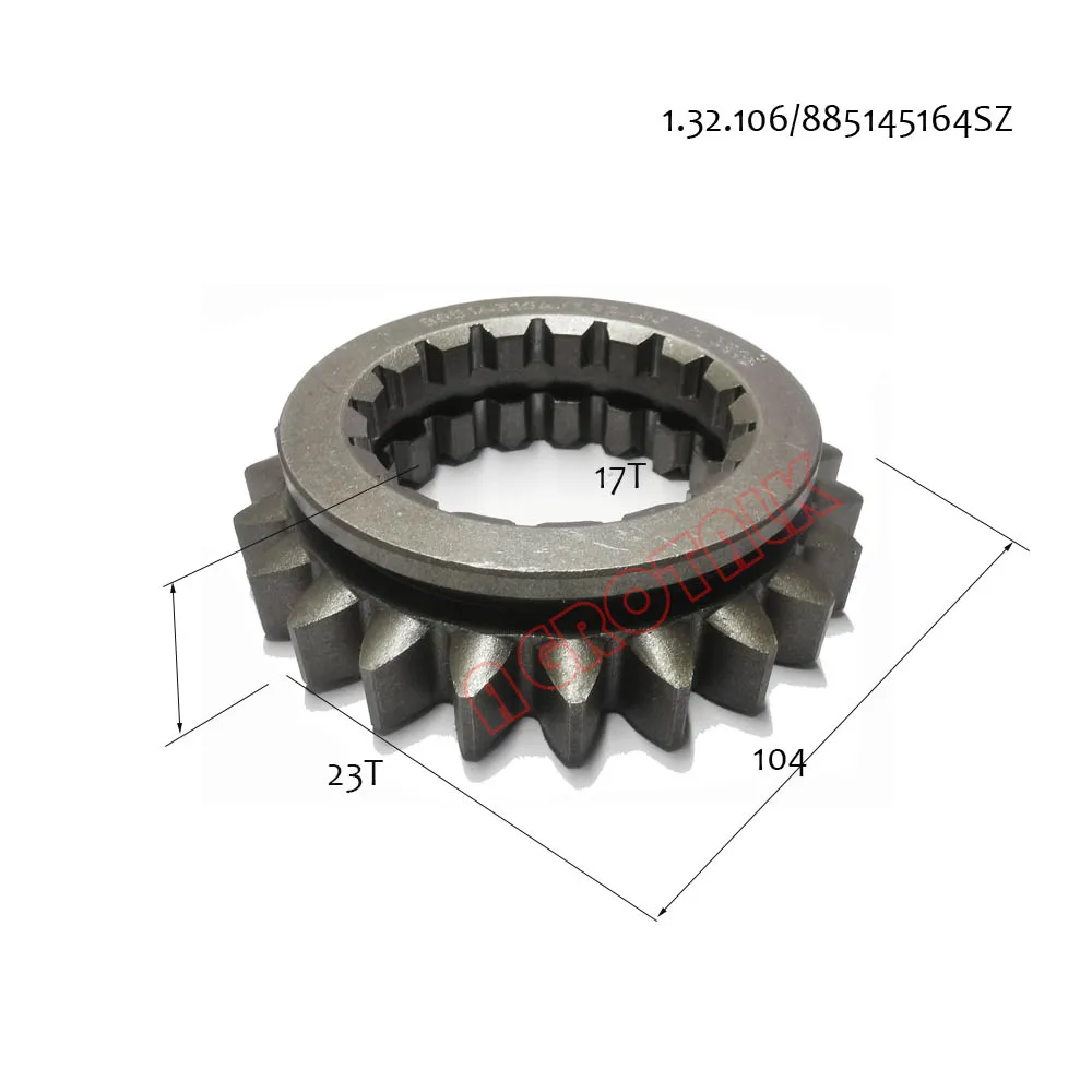 1.32.106/885145164SZ , middle reverse sliding gear for YTO X904 series tractor