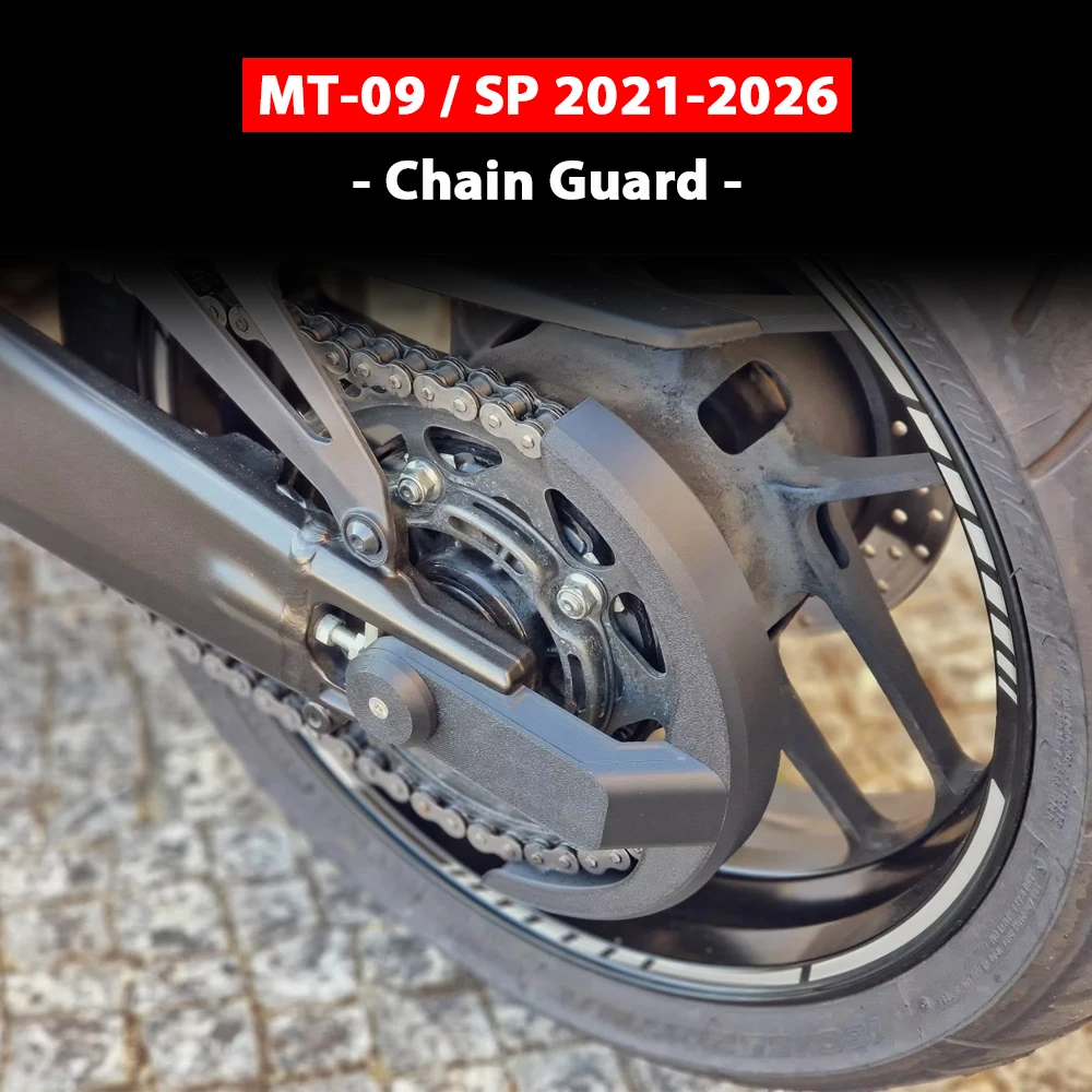 Fit For Yamaha MT-09 MT 09 MT09 SP 2021-2026 Motorcycle Anti-Splash Chain Guard Plate Chain Cover Rear Wheel Cleaning Fender