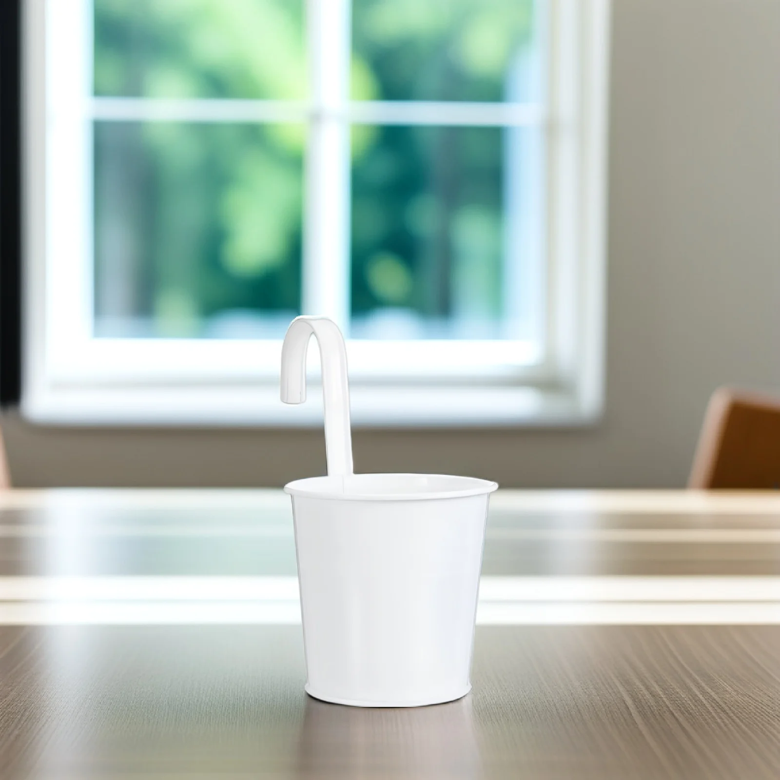 

3Pcs Hanging Flower Bucket Premium Iron Modern Design with Drainage Hole for Indoor Outdoor Decor Balcony Garden Plant Pot