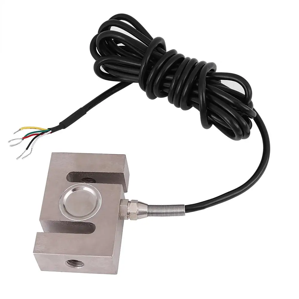 500kg S-Type Beam Load Cell Scale Sensor with Cable - High Pull Pressure Weighing Sensor