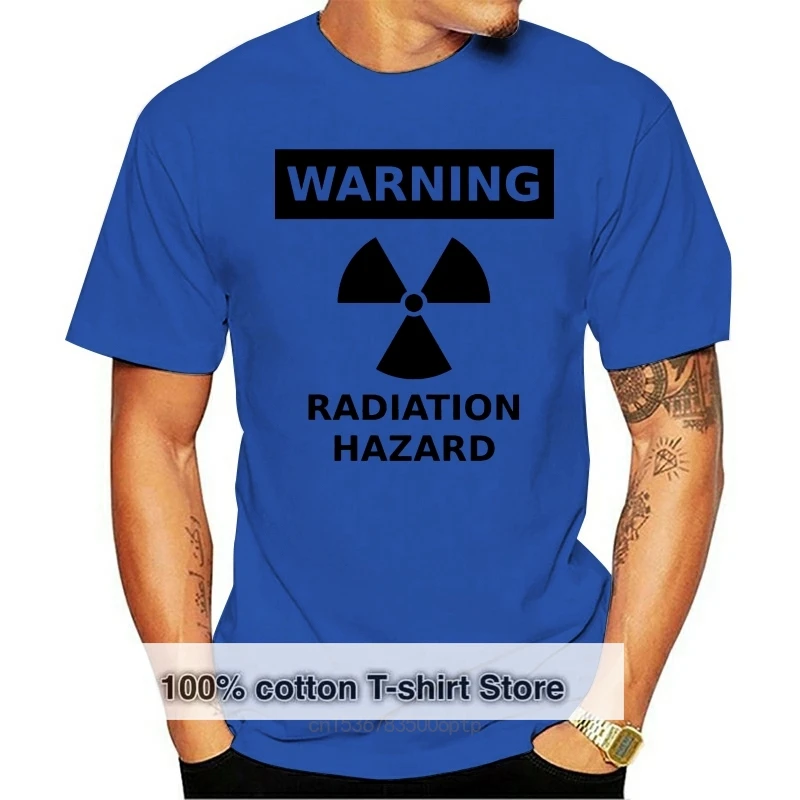 WARNING RADIATION HAZARD LOGO MENS T SHIRT FUEL ENERGY NUCLEAR PRESENT GIFT New T Shirts Funny Tops Tee New Unisex Funny Tops