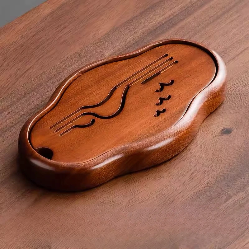 Nordic office Tea Tray Modern Indoor Wooden Chinese Tea Tray Accessories Decorative Luxury Large plateau inox Rectangular Tray