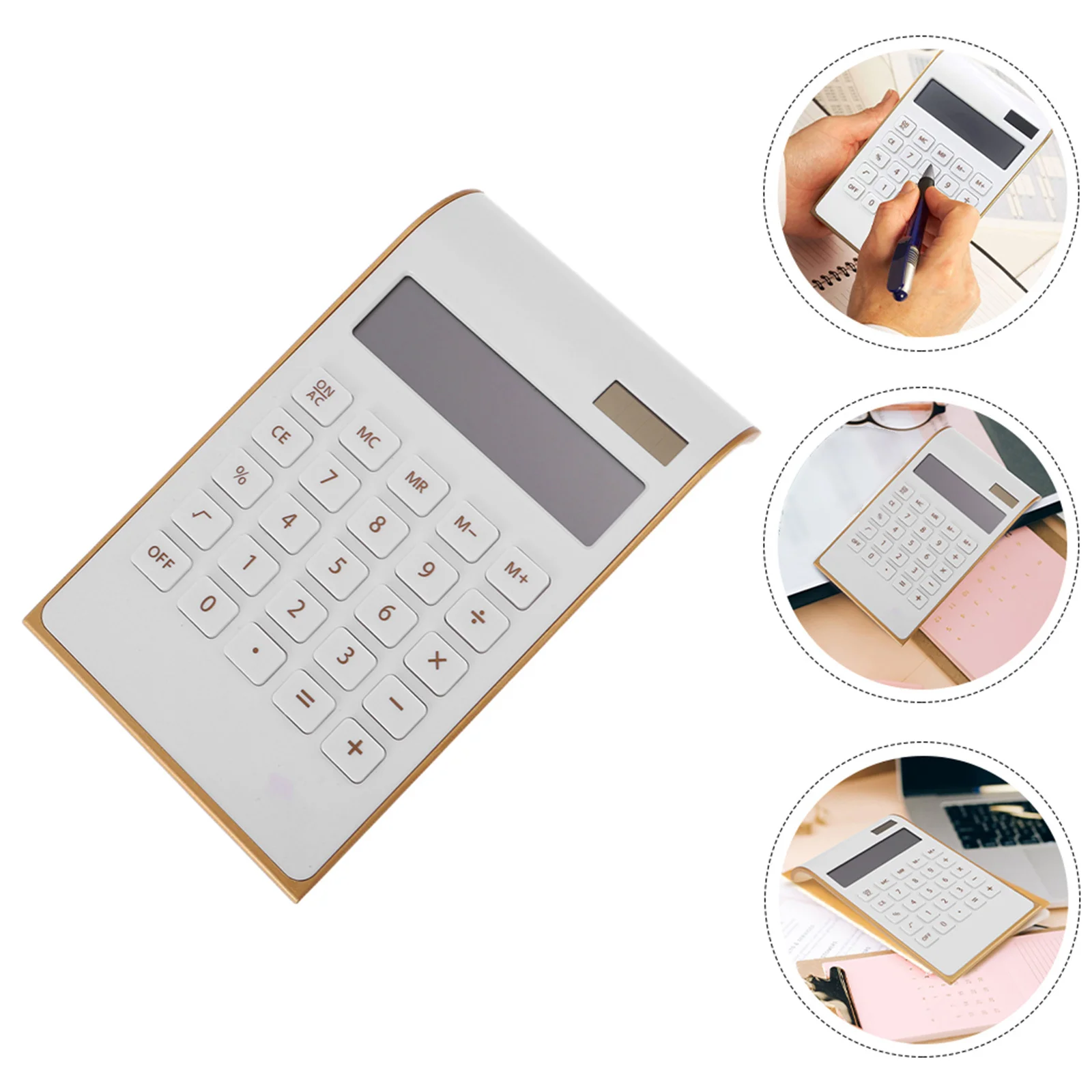 

Solar Calculator Portable Ultra Thin Basic Calculator For School Office Student Math Practice Plastic Computing Tool