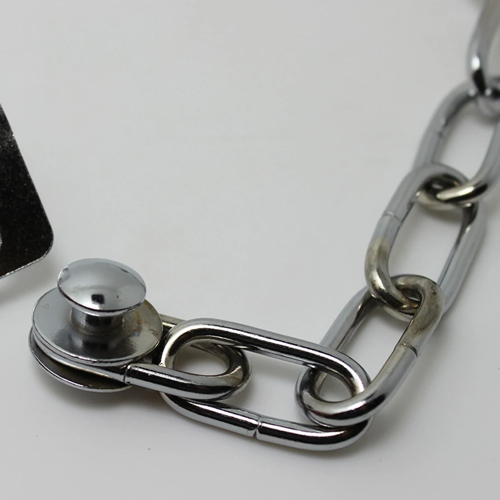 1 قطعة قفل سلسلة الباب مكافحة سرقة مزلاج الأمان قسط الحديد حماية دائمة للمنزل خزانة باب سلسلة قفل بمزلاج #5