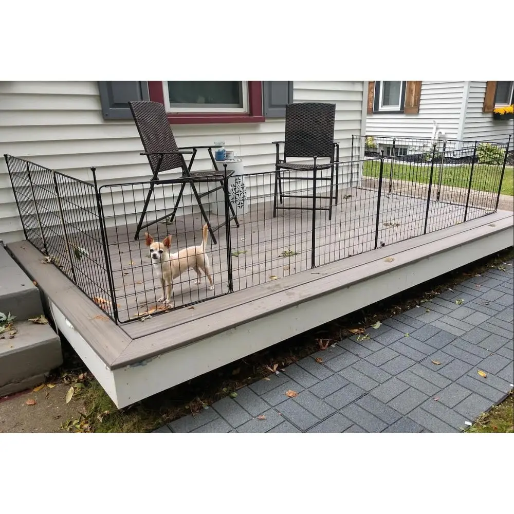 Dog Playpen, Indoor, Yard & RV Camping, 24 H, 16 Panels | Portable, Expandable Layout, Tool-free Setup, for Puppies & Small Dogs
