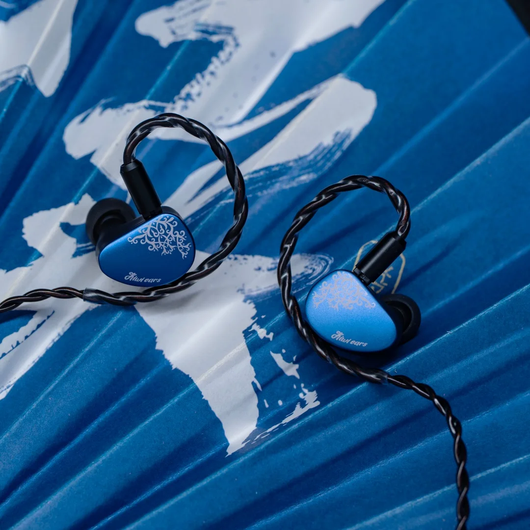 Kiwi Ears Cadenza II IEM, �couteurs intra-auriculaires Hifi avec transducteur dynamique en titane de 10 mm, son �quilibr� et doux