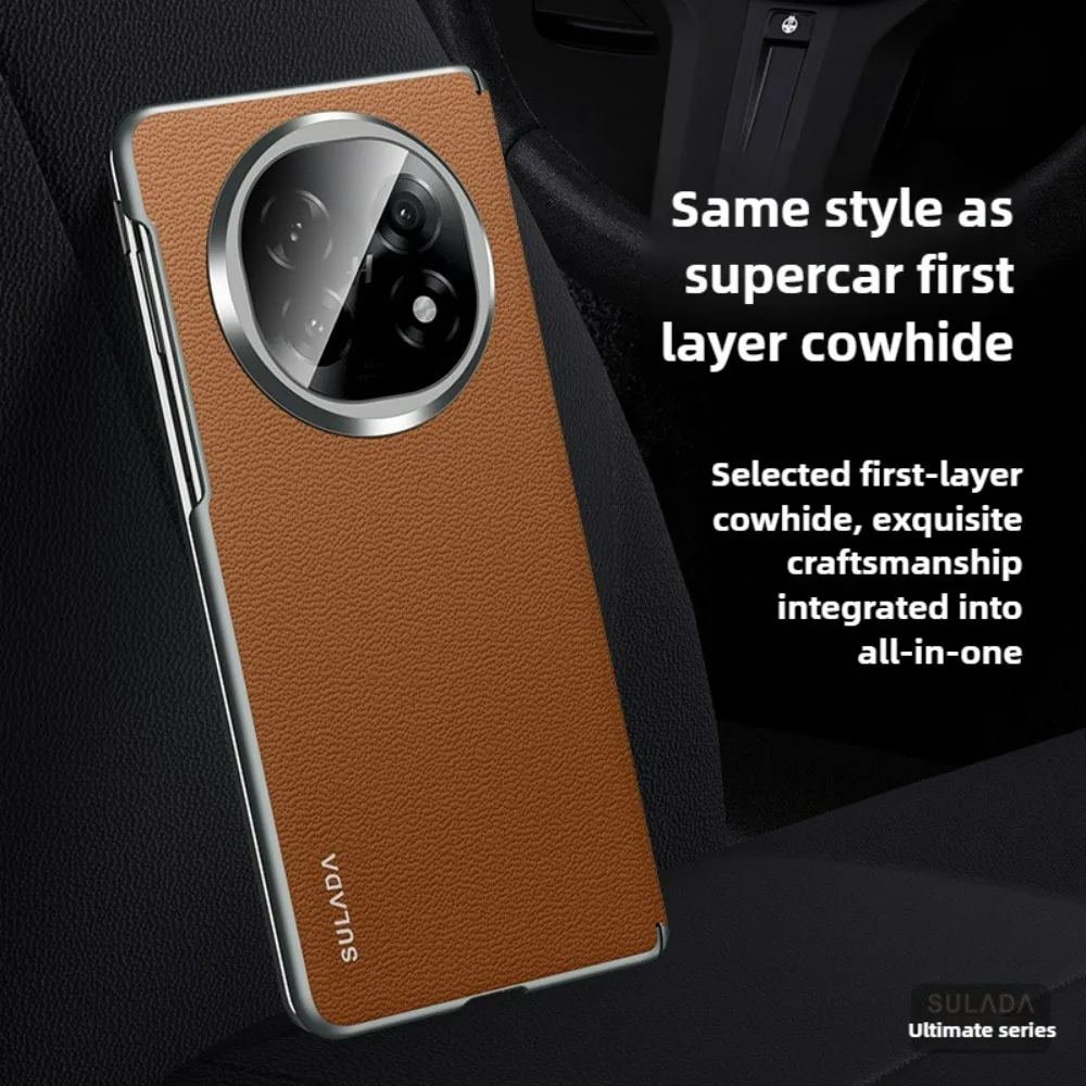 Etui do OPPO Find N6 N5, wysokiej jakości matowa skóra, składany zamek, wbudowane magnetyczne ładowanie bezprzewodowe, odporna na wstrząsy twarda tylna obudowa. — zdjęcie produktu 2