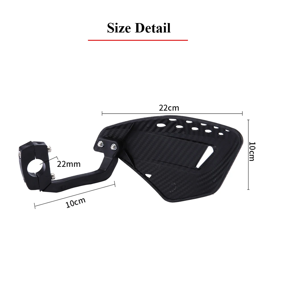 1 Pair 22mm Motocross Hand Guard Handle Protector Shield HandGuards Protection Gear for Motorcycle Dirt Bike Pit Bike ATV Quads