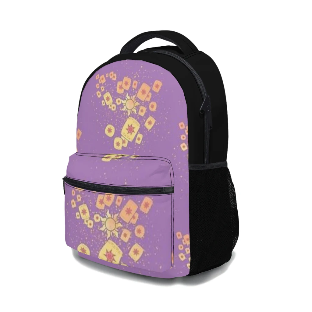 Lantaarnlicht Tangled Schooltas voor meisjes Grote capaciteit studentenrugzak Cartoon middelbare school studentenrugzak 17 inch