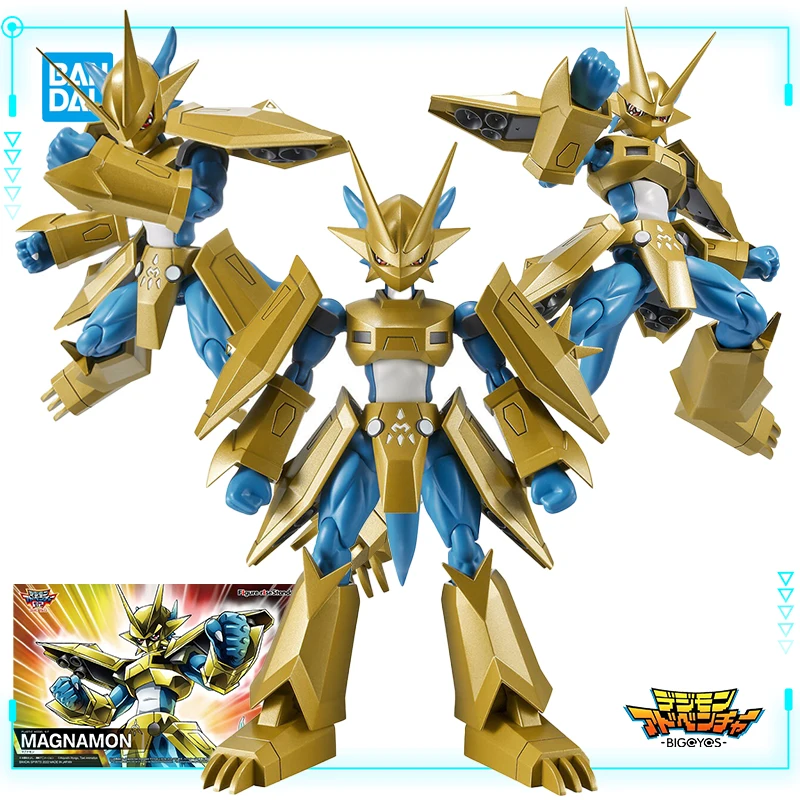 Bandai Original Genuine Anime Digimon Adventure Magnamon Figure-rise Standard Assembly Models Action Figures Toys Birthday Gift