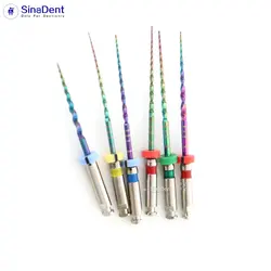 6pcs/pack Dental Chameleon Rotary Files Nano Flexible Files 04 06 Taper NITI Heat Activation Files Dental Instruments