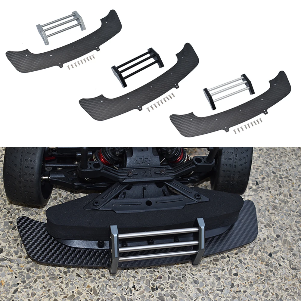 GPM Metal Front Bumper Carbon Fiber Front Chassis Splitter ARA320520 For ARRMA 1/7 INFRACTION 6S ARA109001 Upgrade Accessories