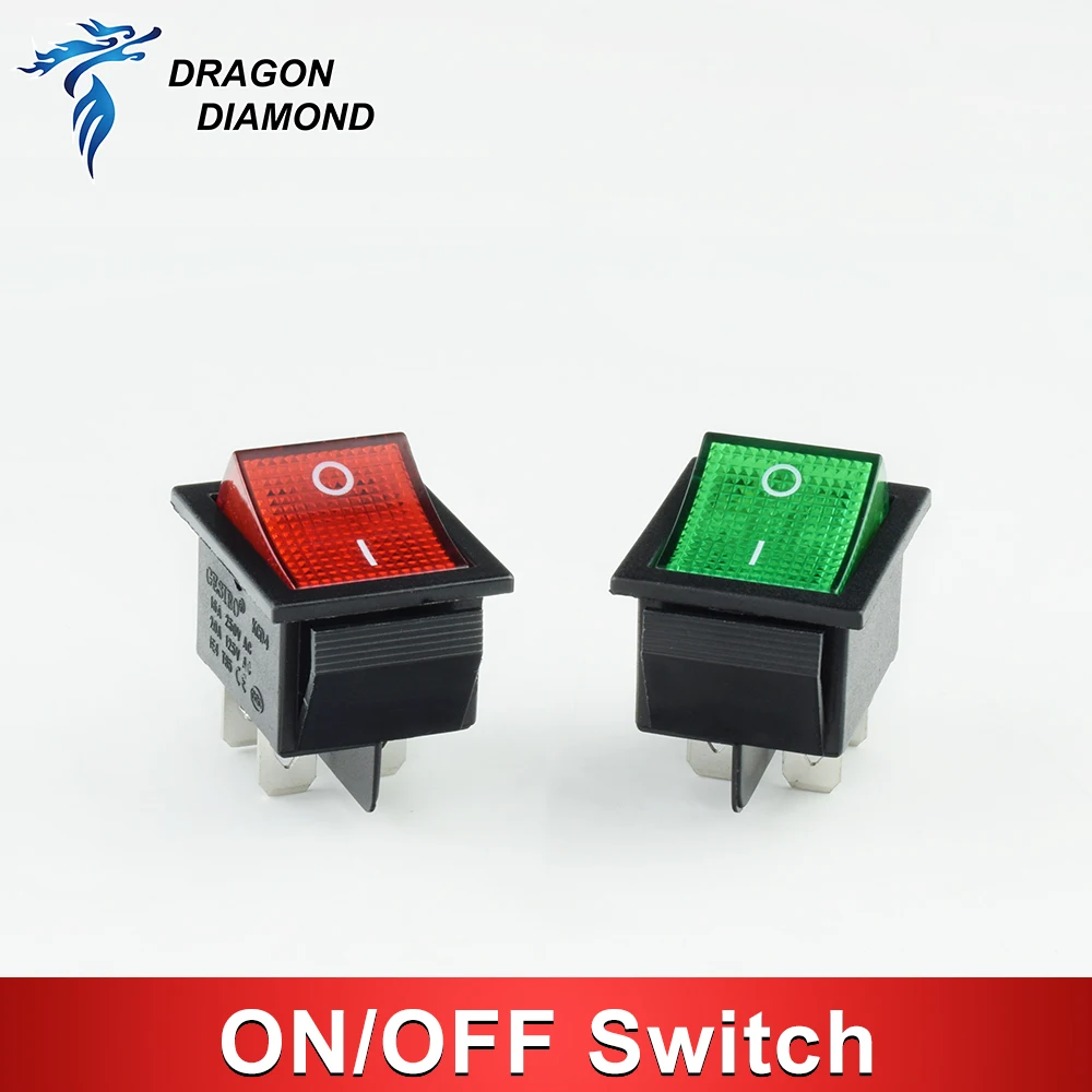 10 STKS KCD1 Snap-in Boot Tuimelschakelaar-SPST AAN-UIT, 2 Pin, 250 V 6A (AC), 2 P Toggle Power Snap Switch