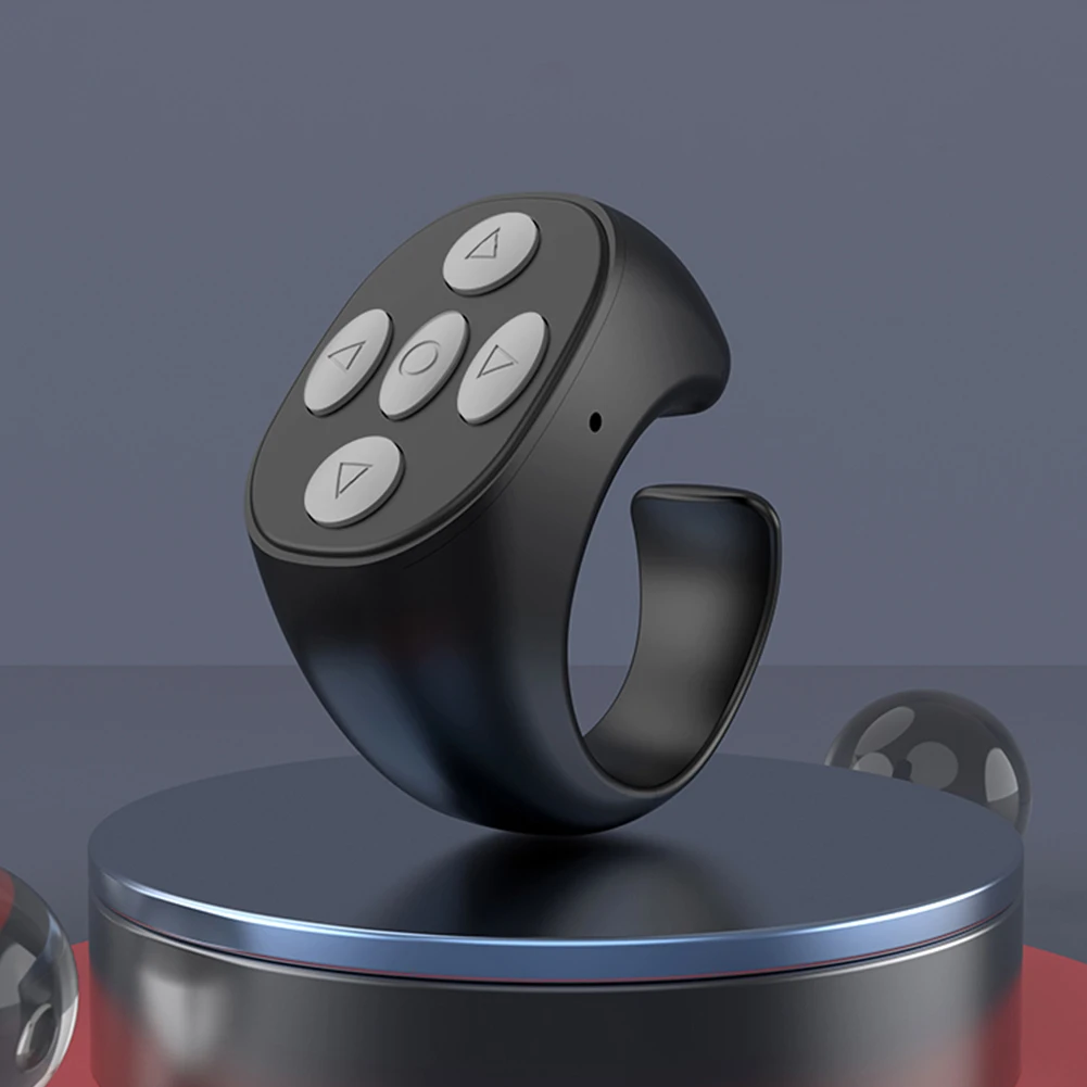 Wireless Bluetooth-compatible Remote Control Smart Automatic Page Turner Browsing Selfie Page Turner Controller for Mobile Phone