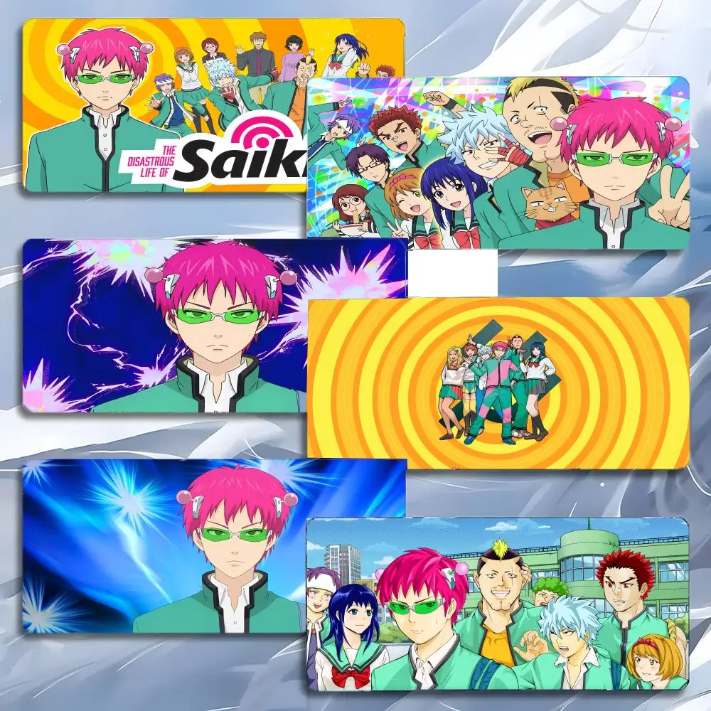 

T-The Disastrous Life of Saiki K Anime Comedy Mouse Pad Mousepad Large Gaming LockEdge Thickened PC Table Desk Mat