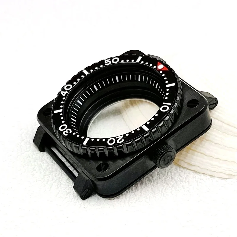 

Customized SKX007 Square Watch Case Fit for NH34 NH35 NH36 Movement Sapphire Crystal Glass Pilot Cockpit nh35 Watch Cases