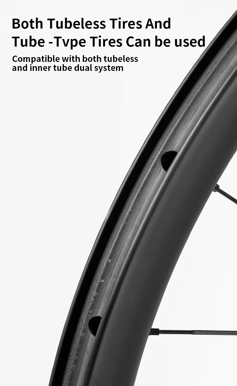35mm 38mm 40mm 57mm 77 ROAD Carbon-Laufradsatz für Kletterfahrten Ohne Logo 700C Laufrad 12x100/12x142mm Gravel, Rennklasse Center Lock Scheibenbremse – Detail 7
