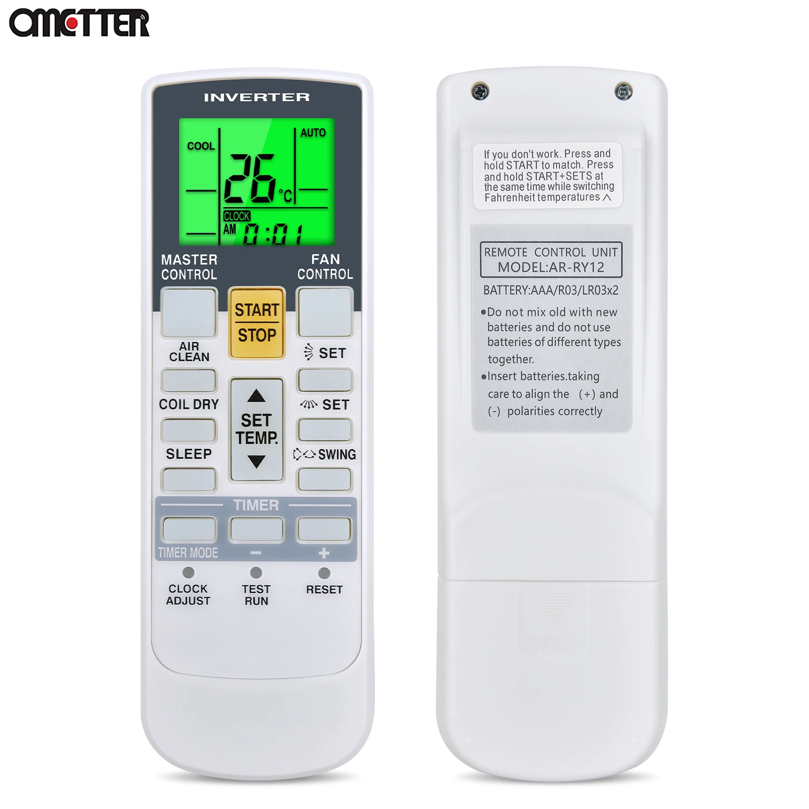 Новый пульт дистанционного управления для кондиционера Fujitsu Ar-Rah2u Ar-Rah1u Ar-Rae2u Ar-Rae1u Ar-Ry3 Ar-Ry4 Ar-Ry12