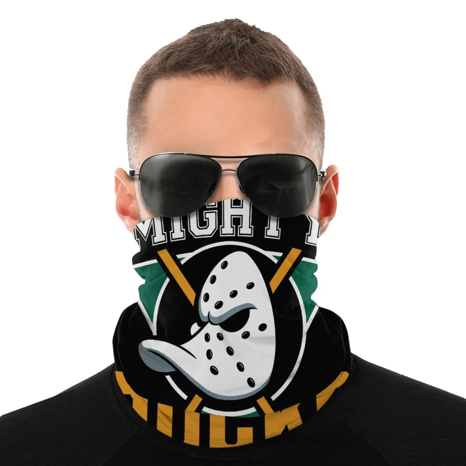 Mighty Hockey Ducks Mighty Of Anaheim 655 Men\'s Bandana Snowboard Scarf Mask Ski Ski Mask Bandanas Bicycle Accessories Hunting