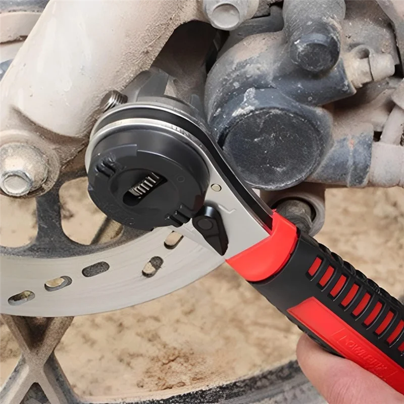 

Adjustable Socket Ratcheting Wrench,For 6-22Mm Screw, With Non-Slip Handle Small Large Spanner Wrenches Hand Toolab13