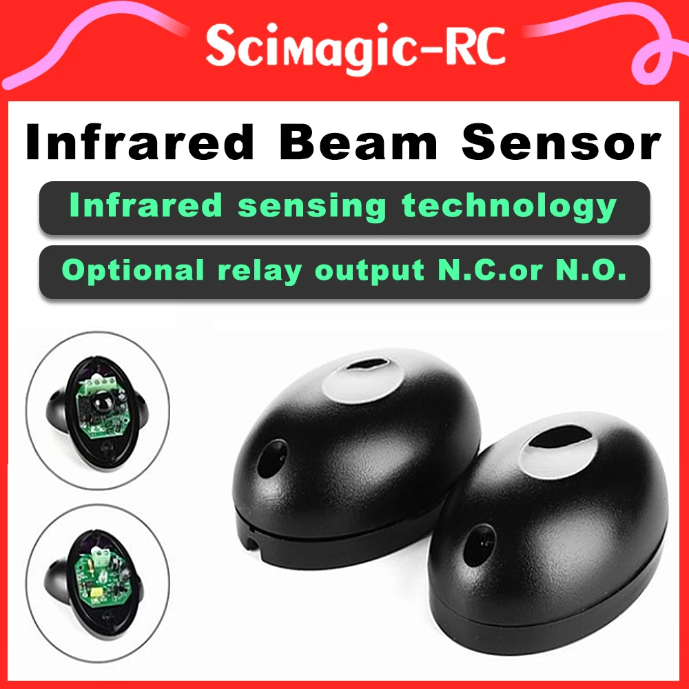 Único sensor infravermelho do feixe para a porta automática da garagem, portas e janelas do portão, sistema de alarme do assaltante, IP55 impermeável