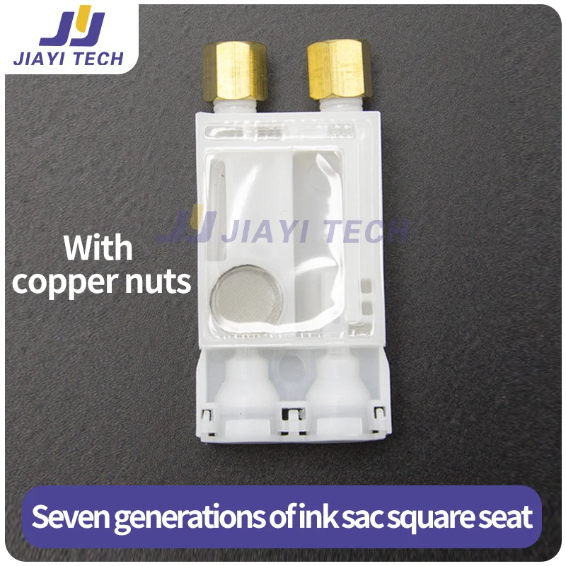 10Pcs DX7 Printhead Ink Damper for Roland Zhongye Titan-jet Inkjet Solvent Printer with Copper Connector Dumper Filter