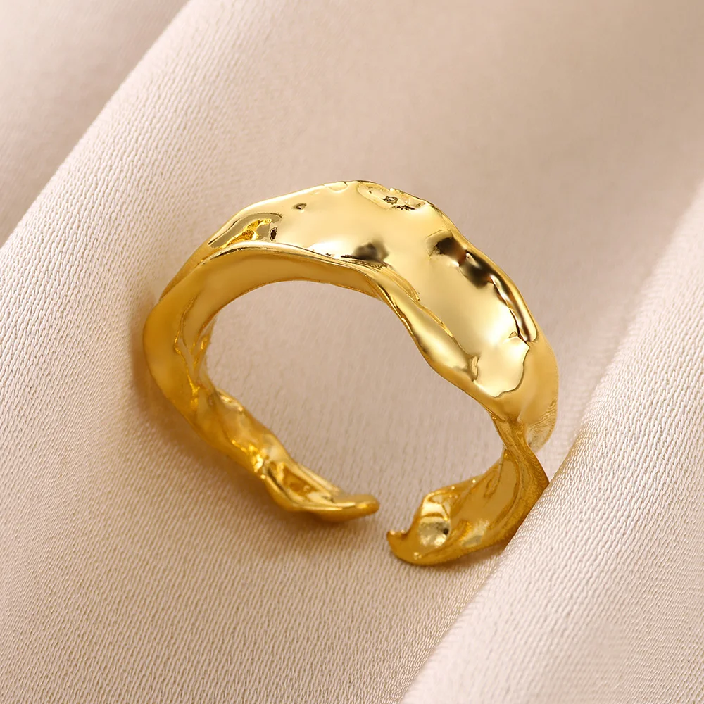 Boheemse Geometrische Abstracte Open Vinger Ring Band Vrouwen Mannen Dagelijks Dragen Elegante Stapelbare Verstelbare Ring Beste Vriendschap Cadeau