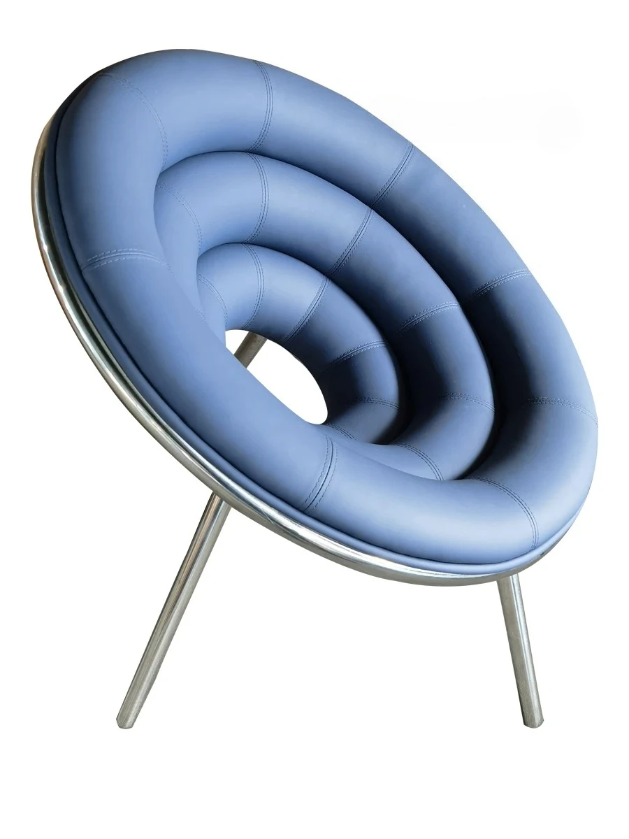 

Villa Large Flat Layer Circle Art Exhibition Hall Designer Leisure Chair Personality Special-Shaped Light Luxury Chair