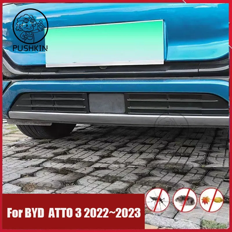 

For BYD ATTO 3 2022 2023 2024 2025 Car Accessories Front Grille Insert Net Anti-insect Dust Garbage Proof Inner Cover Net