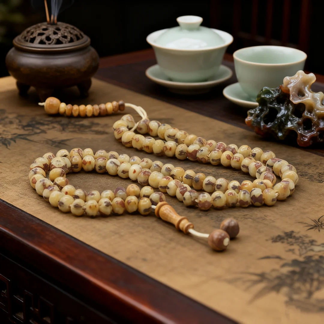 Tasbih Islámico de 6mm con 99 Cuentas, Rosario Musulmán para Oración, Misbaha para Ceremonias con Borlas Decoradas, Regalo Religioso para Eid y Ramadán