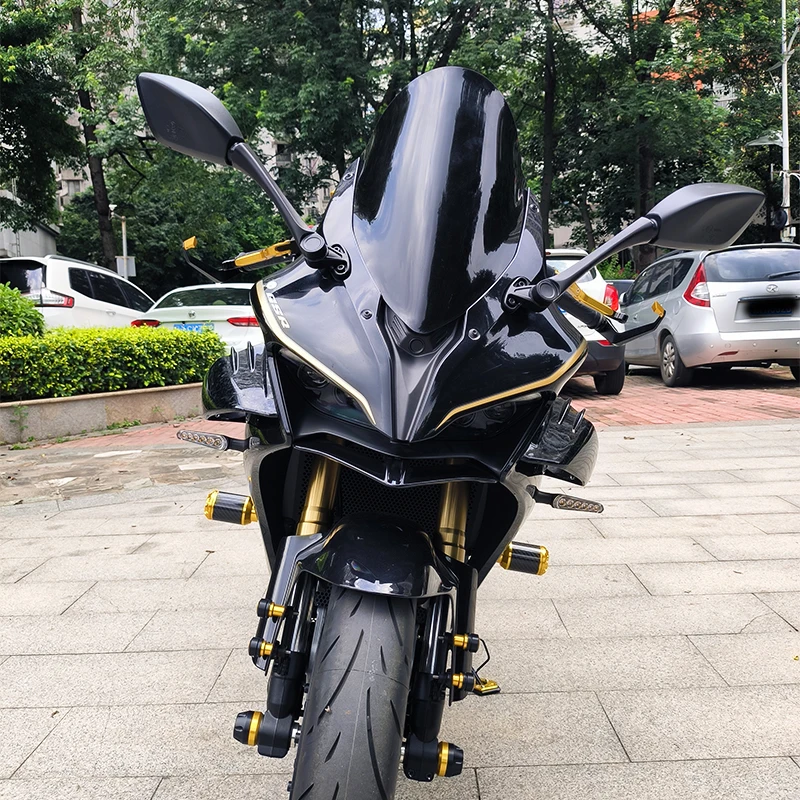 Sports Windscreen FOR QJMOTOR SRK 450 R SRK450 450R Motorcycles Windshield Fairing Double Bubble Screen  Race Wind Deflector