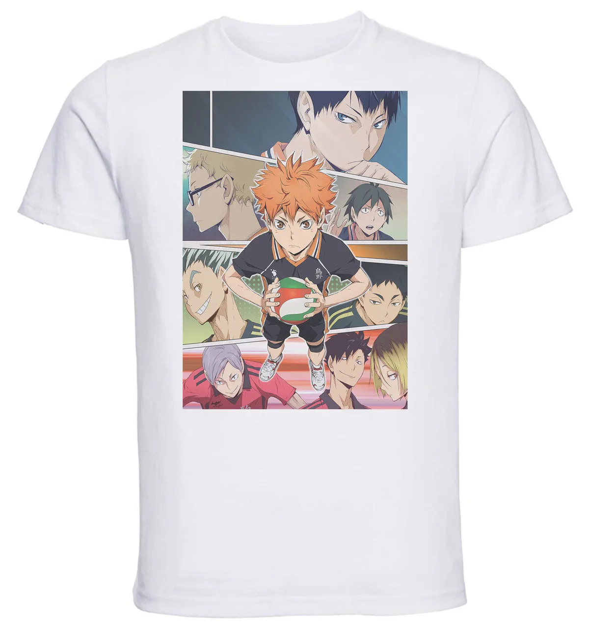 T-Shirt Unisex - White - Anime - Haikyuu 01