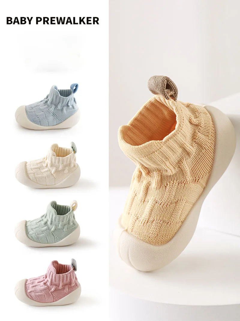 MILANCEL New Autumn Baby Prewalker 0-30M Soft Sole Non-slip Infant Floor Shoes Solid Color Cute Toddler Girls Prewalker