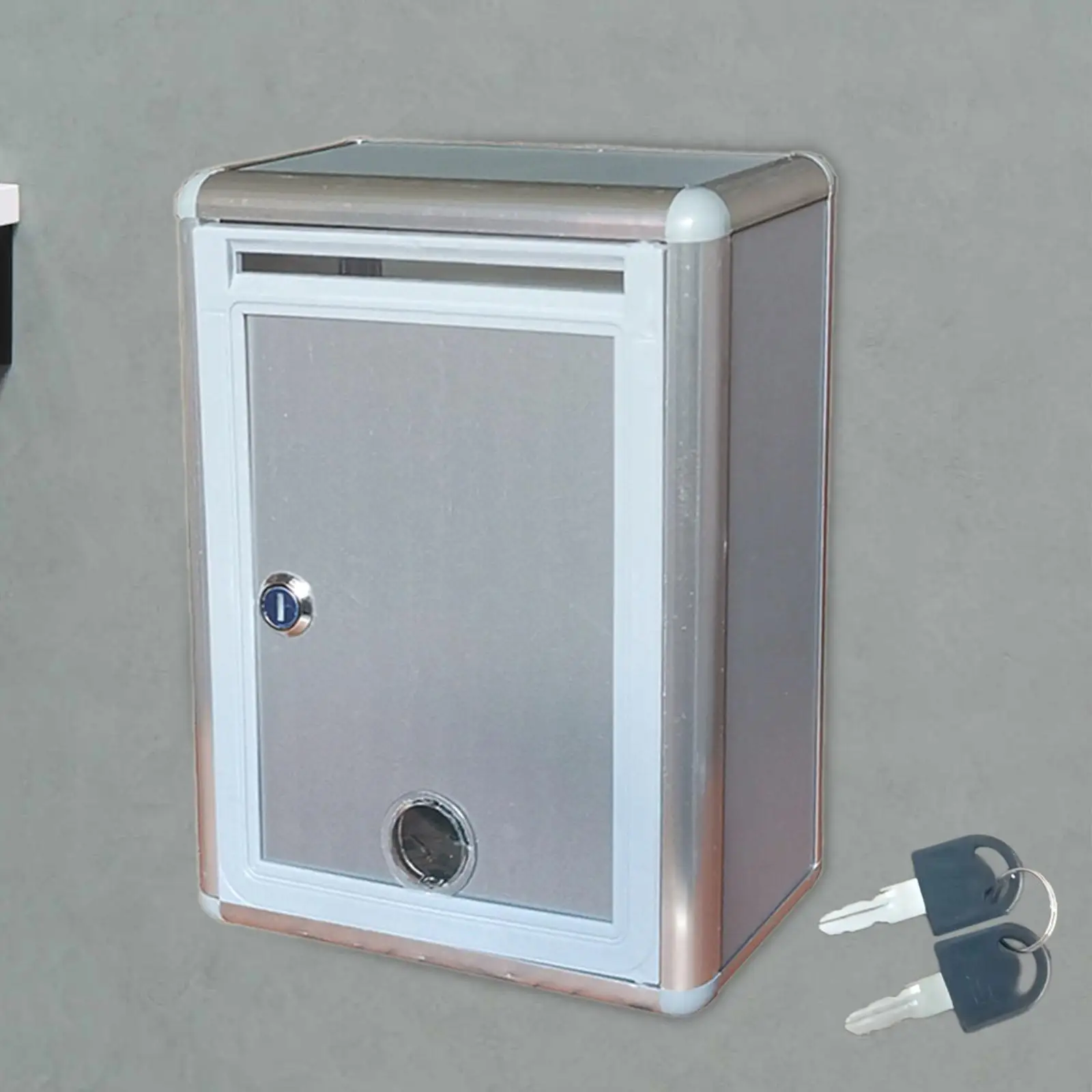 Suggestion box with lock Donation and collection key Mailbox Ballot paper
