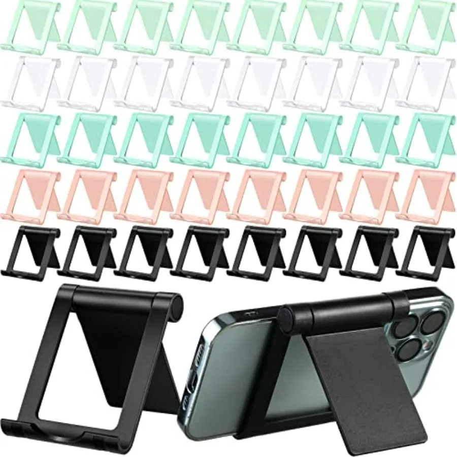 

40 Pcs Foldable Cell Phone Stand Desk Multi Angle Tablet Stand Universal Cellphone Holder Portable Smartphone Dock Compatible w