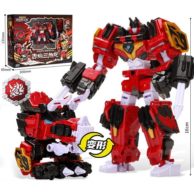 MiniForce Dinoid Warrior Transformation Robot Dinosaur Model BURSTER GIGA Mini Force Deformation Headbot Giganoto Dino Toys