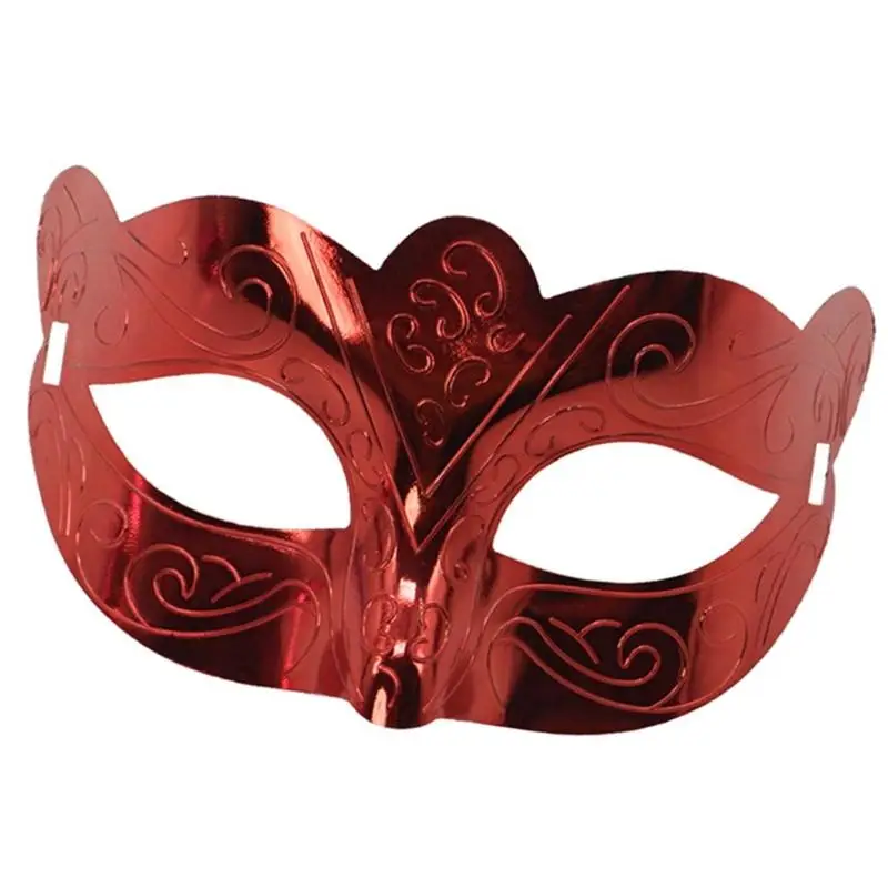 Masque mascarade couleur métallique 39BD, demi-masque masque pour les yeux pour hommes femmes, mascarade