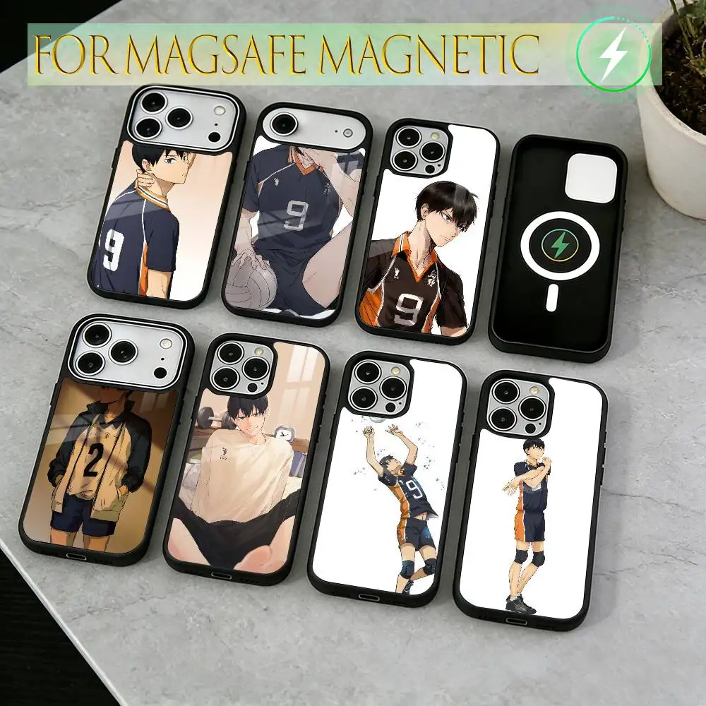 

Tobio Kageyama Phone Case For iPhone17,16,15,14,13,12,11 Plus,Pro Magnetic with Magsafe Wireless Charging