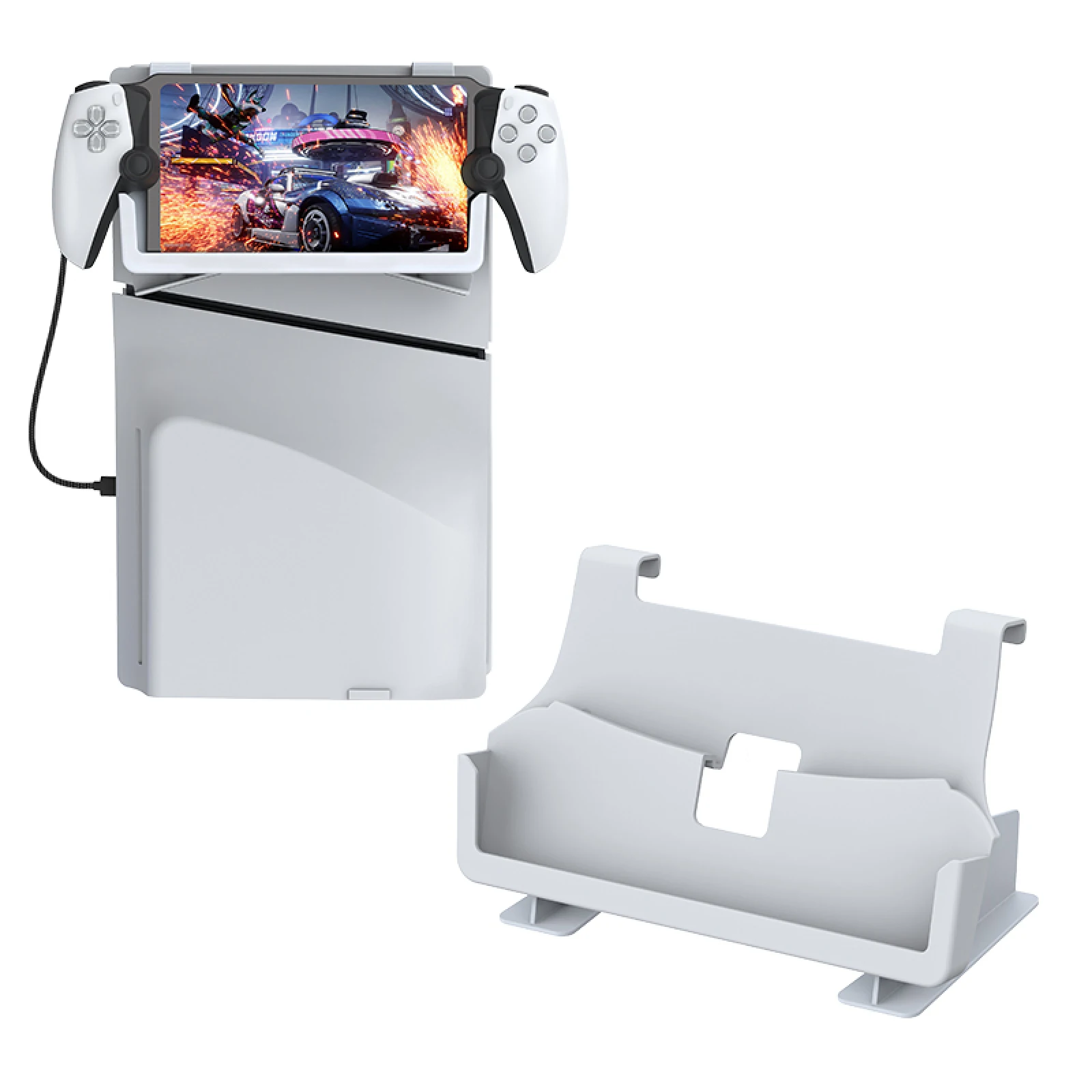 For Portal handheld desktop organizer for Portal handheld side hanging for PS5/for PS5 slim simple display stand
