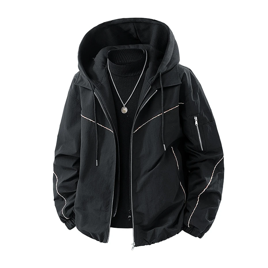 Windbreaker Jacket Men Spring Autumn Camp Jackets Coats Male Fashion Casual Cargo Jacket Outerwear