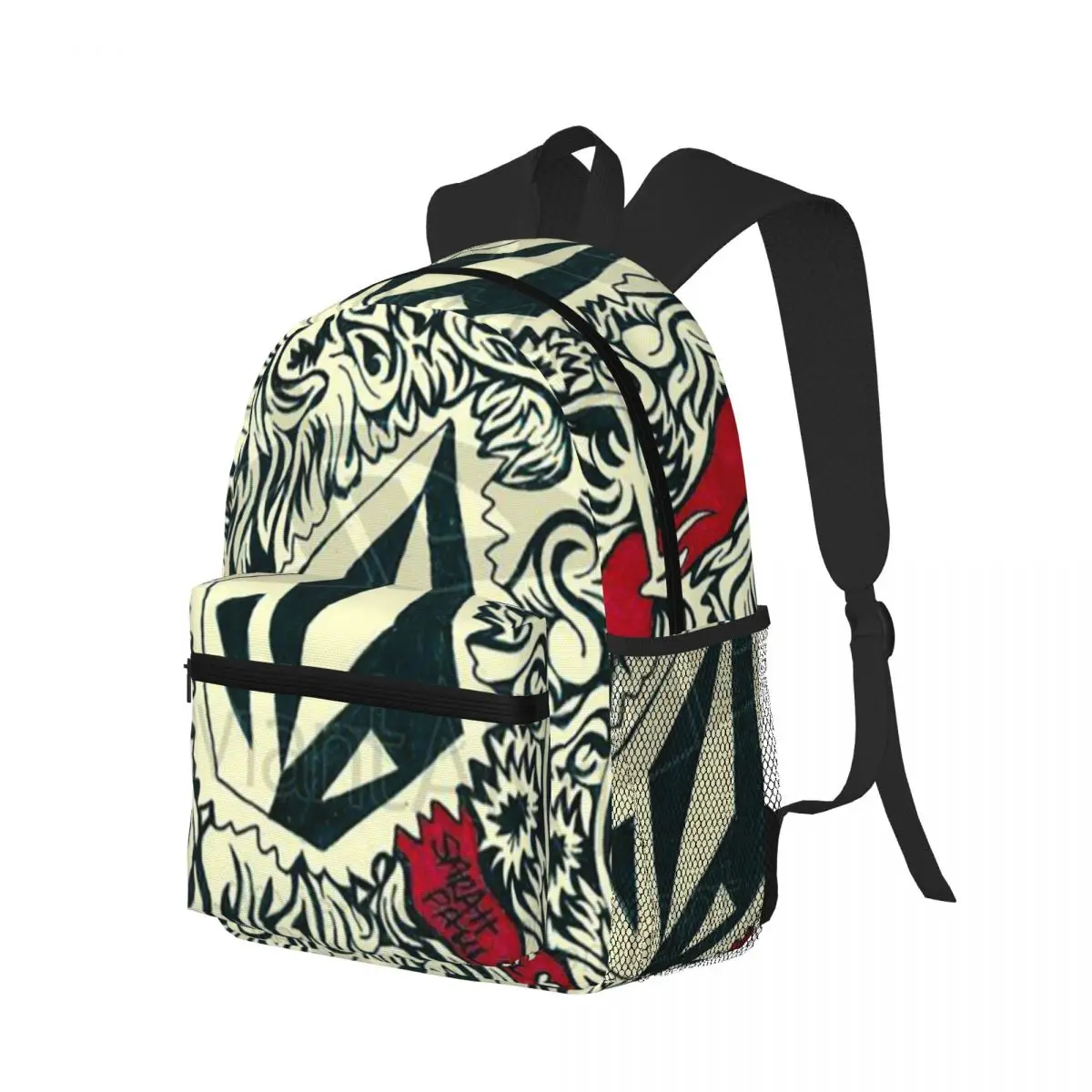 Half Diamond Volkom Student Backpack School Bag Hiking Travel Daypack for Men Women Bookbag Shoulder Bags