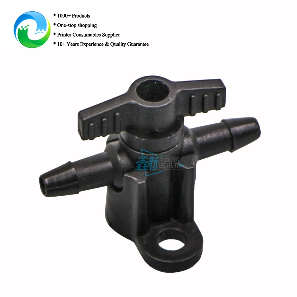 10pcs/lot Spare Parts Plastic 2 Way Ink Valve for Solvent UV Printer Spare Parts Ink Tube Switch CISS System Manual Valve