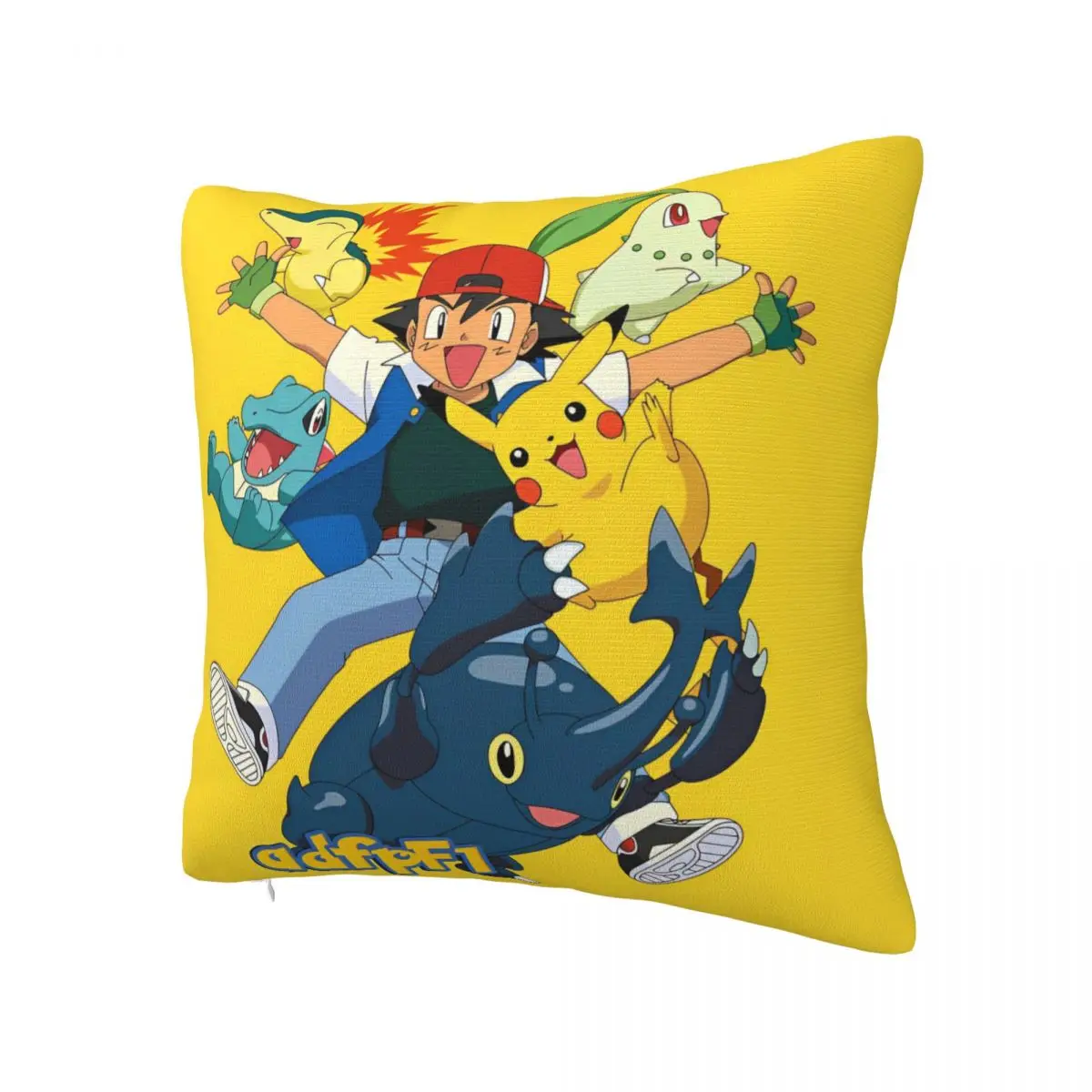 Printing Pokemon Pikachu Anime Pillowcase Cushion Cover Decor Cute Cartoon Game Throw Pillow Case Cover Car Zippered 40X40cm