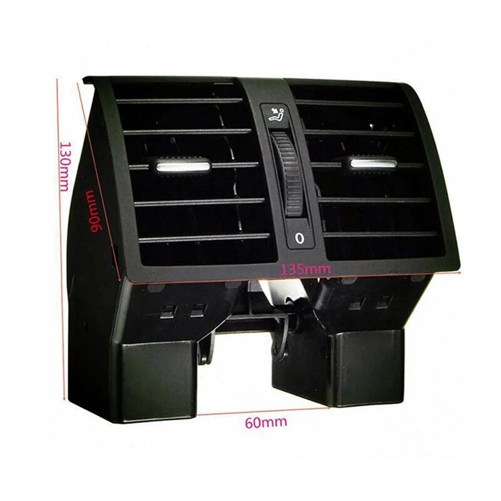 

Auto Replacement Parts A C Rear Air Vent A C Vent Outlet 1T0819203A B Center Black Panel Grille Cover Plastic Rear