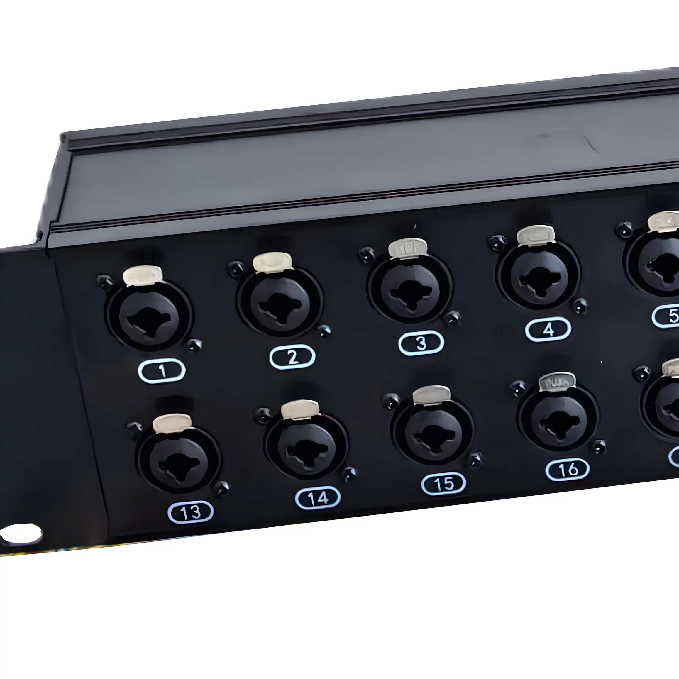 2U pro Audio 24 Channel XLR TRS Combo Splitter box & Snake Cable XLR Trunks for Studio And Live Sound Applications