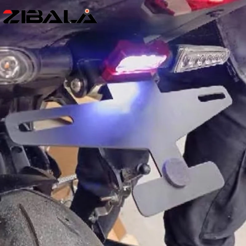 FOR QJMOTOR SRK125R SRK125 R SRK 125R 125 R Accessories License Plate Frame Holder Rear Tail Fixed Bracket License Plate Lamp