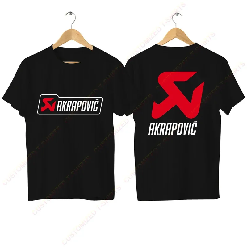 2024 Men T Shirt Casual New Limited Akrapovic Racing Logo T-shirt Graphic Oversized Comfortable Streetwear S-3XL Cool Tee 