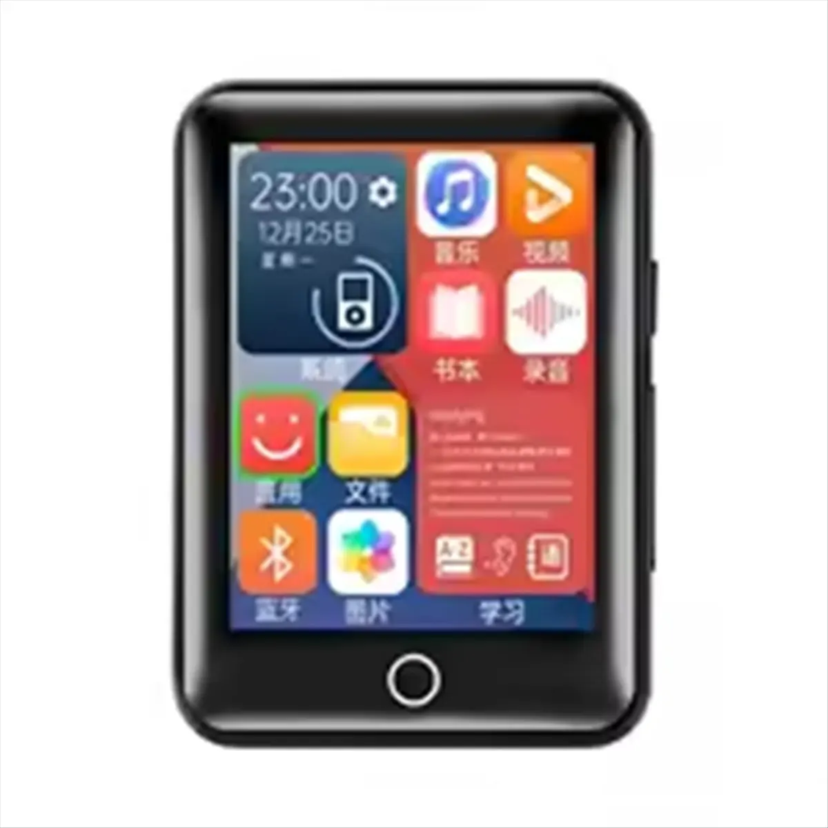 Promotion Metal Full Screen 2.5-Inch MP3 Music Player Bluetooth 5.0 External Play Mini Portable /FM/EBook/Recorder MP4